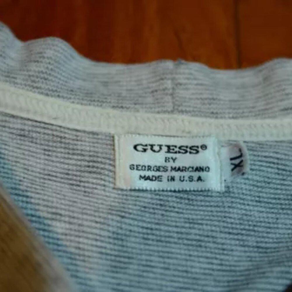 Vintage Guess USA Small Striped Short Sleeve Shirt Men's Size XL - Picture 10 of 10